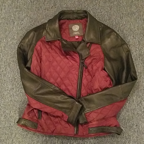 VINCE CAMUTO LEATHER QUILTED JACKET - Picture 8 of 8
